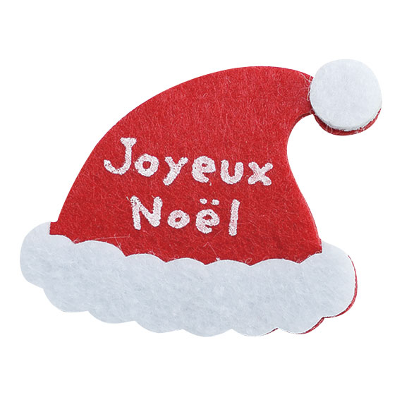 サンタハットクリップ(12個入) (対象画像) サンタハットクリップ(12個入)