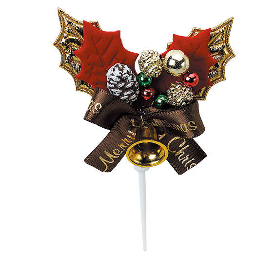 ビッグゴールド柊ピック(50個入) (対象画像) ビッグゴールド柊ピック(50個入)