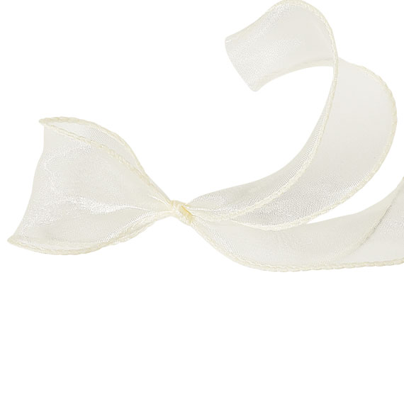 (対象画像) しなやかオーガンジーオフホワイト（1巻入）