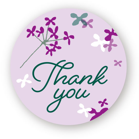 (対象画像) サンキューシール30φ（100枚入）