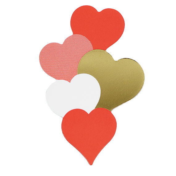 (対象画像) ハートハートケーキピック（500枚入）